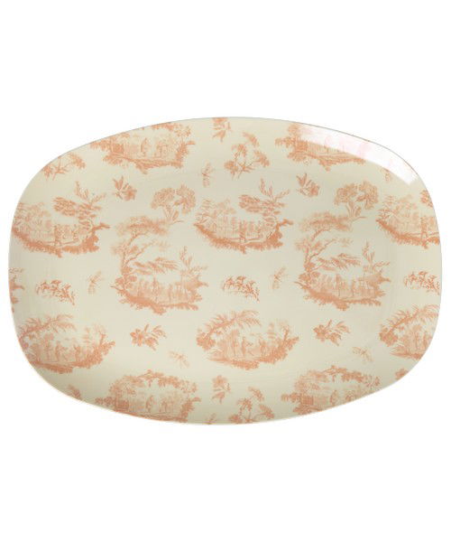 rice Melamin Platte/Teller flower toile de rice print