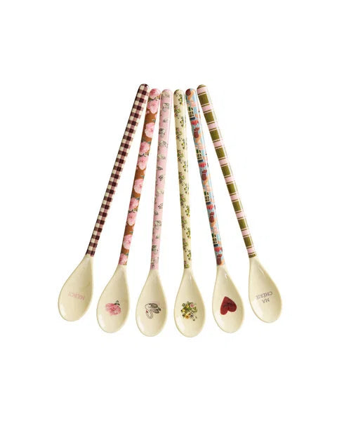 rice Melamin Latte-Löffel 6er Set Bon Vivant