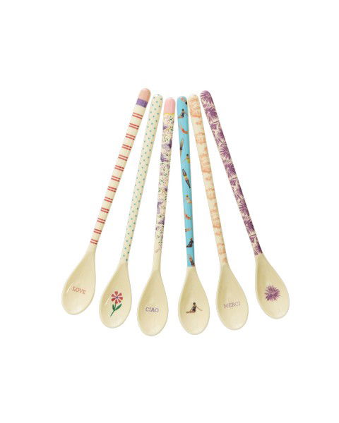 rice Melamin Latte-Löffel 6er Set Glory Days
