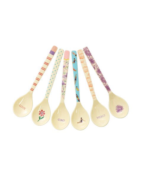 rice Melamin Teelöffel 6er Set Glory Days