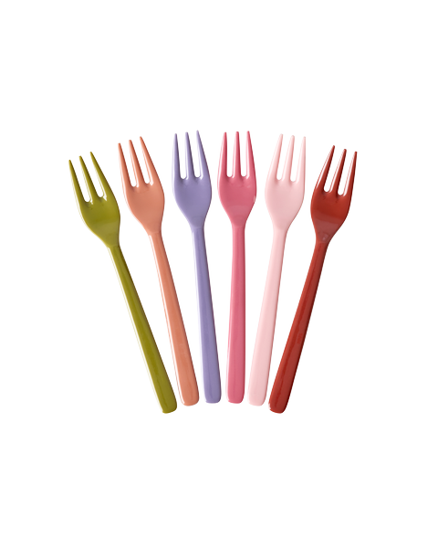 rice Melamin Kuchengabeln 6-er Set