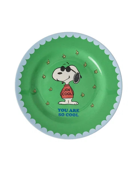 rice Beilagenteller - Grün - Snoopy Print