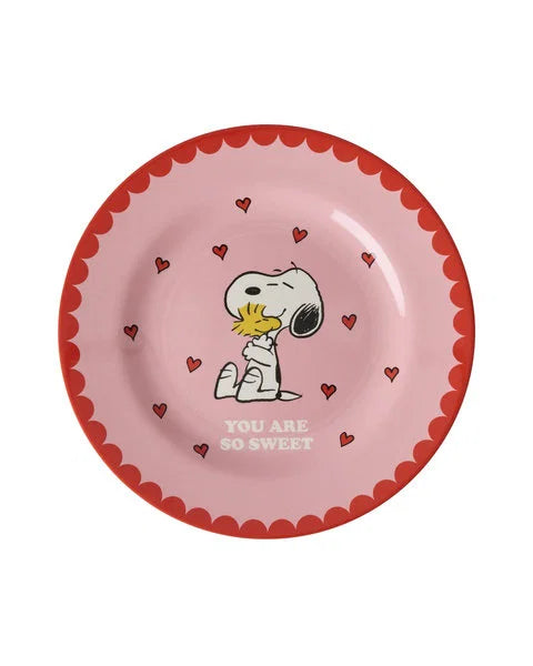 rice Beilagenteller - Pink - Snoopy Print