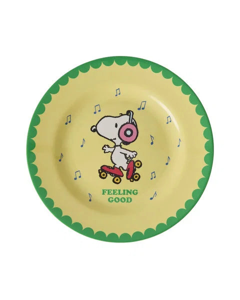rice Beilagenteller - Gelb - Snoopy Print
