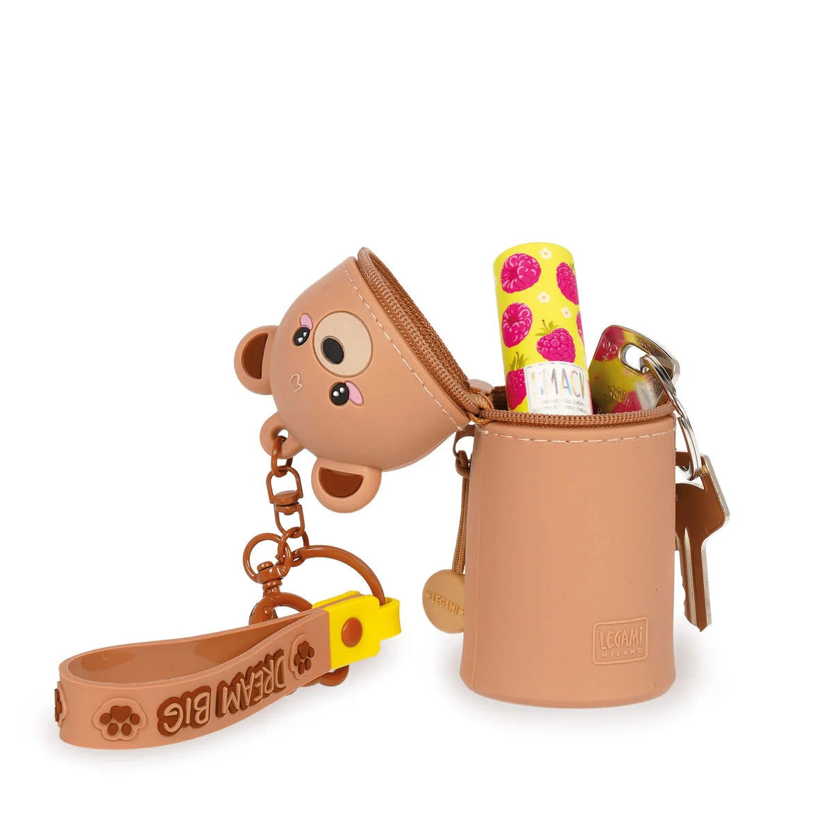 Legami Teddybär Geldbörse mit Schlüsselanhänger - Mini Kawaii