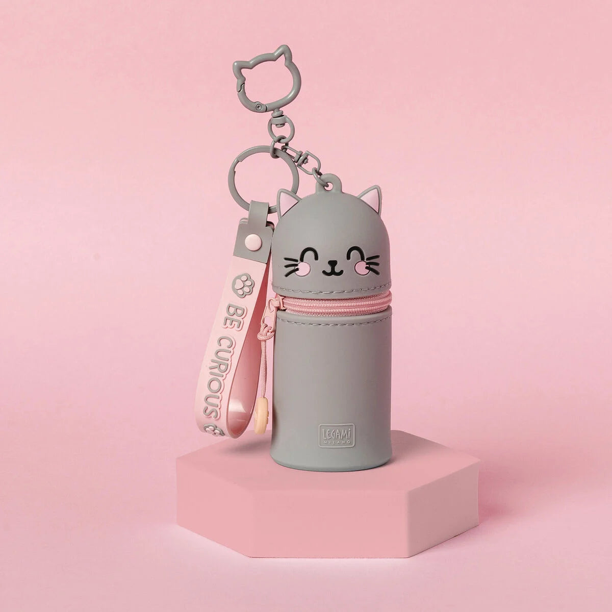 Legami Kitty Geldbörse mit Schlüsselanhänger - Mini Kawaii