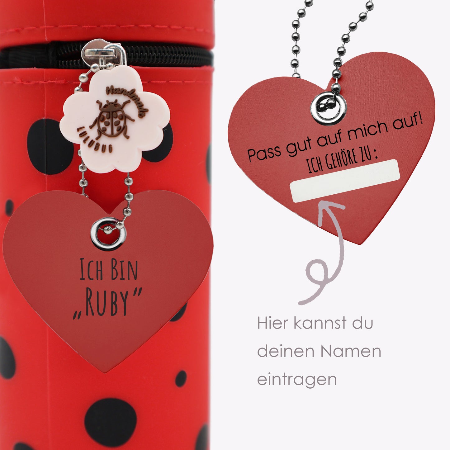 Lulubug Lustige Tiermäppchen - Marienkäfer Ruby