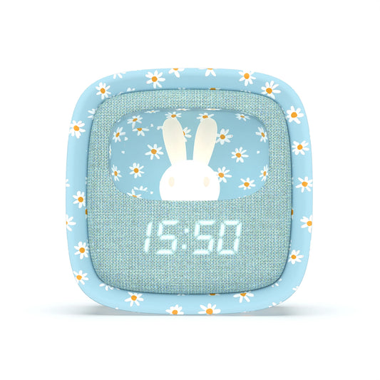 MOB Billy Clock and Light - blue flower