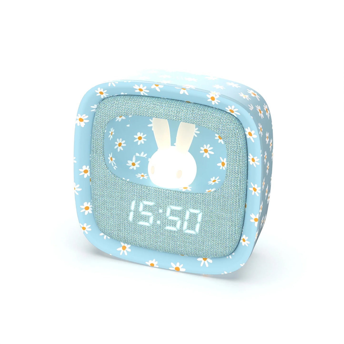 MOB Billy Clock and Light - blue flower