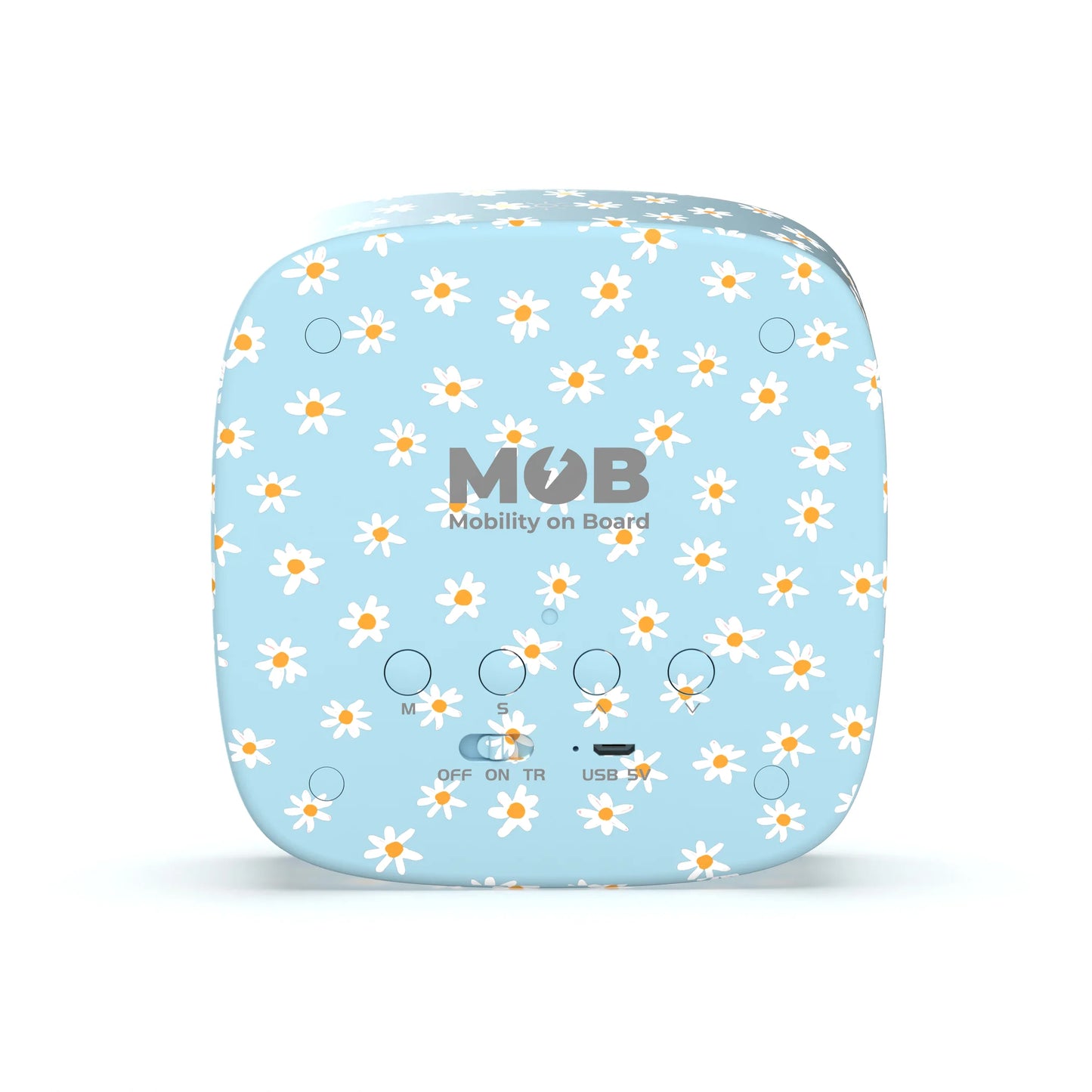 MOB Billy Clock and Light - blue flower