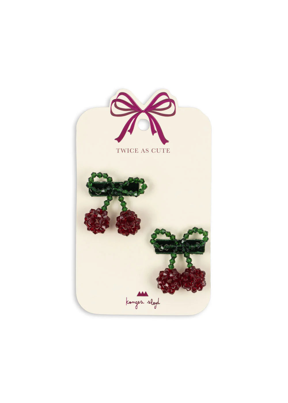 Konges Sløjd 2-Pack Cherry Haarclips