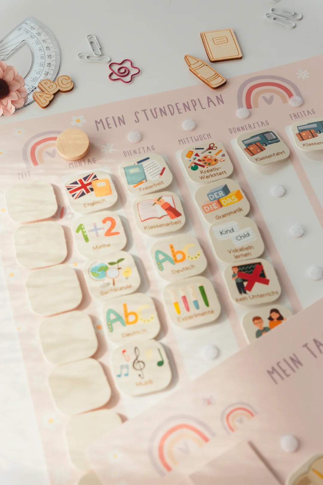 inliebekind Grundschulplaner inkl. Symbolkärtchen REGENBOGEN - Gebunden