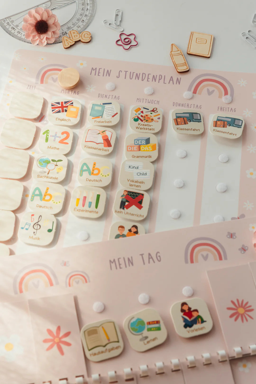 inliebekind Grundschulplaner inkl. Symbolkärtchen REGENBOGEN - Gebunden