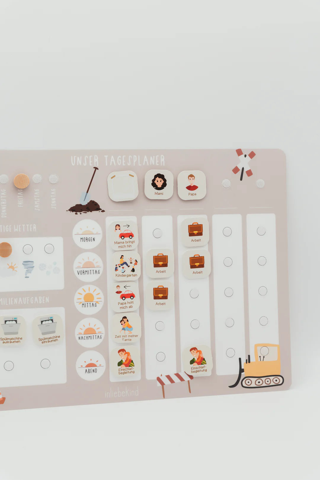 inliebekind Tagesplaner/Familienplaner inkl Symbole BAGGER