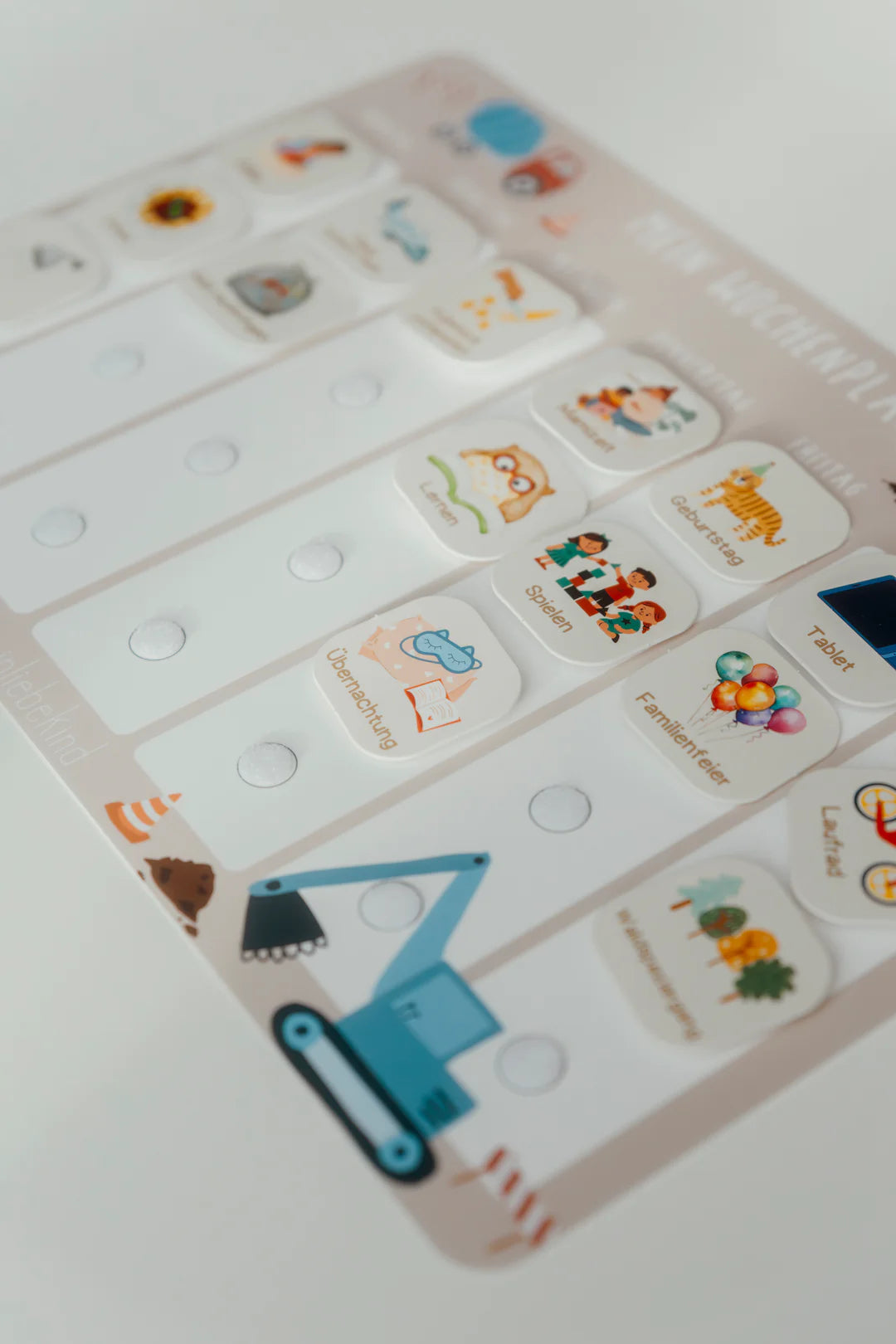 inliebekind Wochenplaner BAGGER