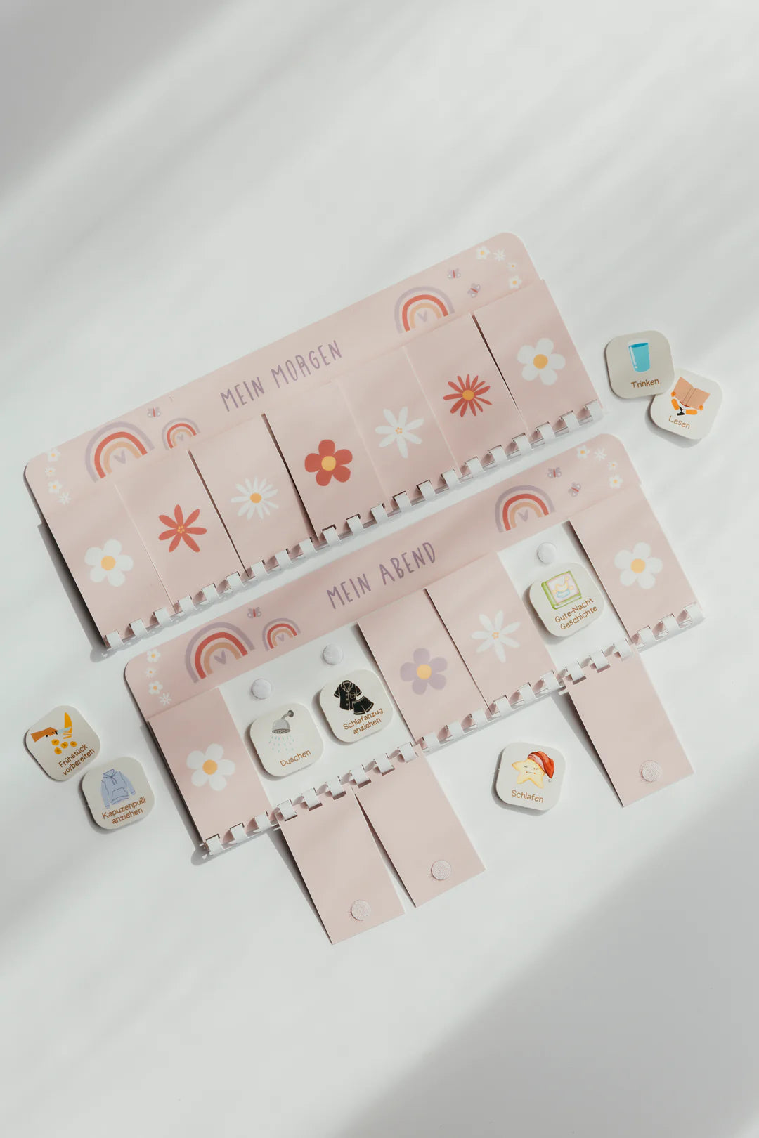 inliebekind Routineplaner inkl. Symbolkärtchen REGENBOGEN