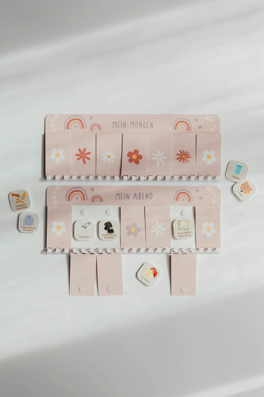 inliebekind Routineplaner inkl. Symbolkärtchen REGENBOGEN