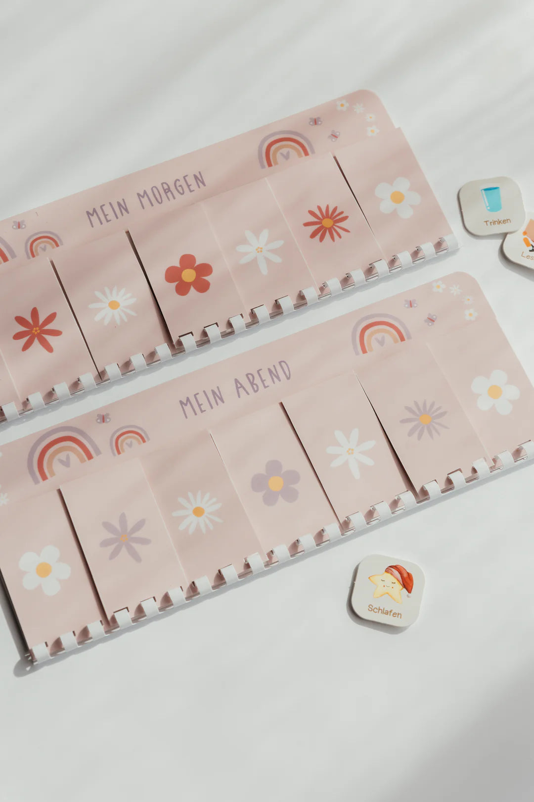 inliebekind Routineplaner inkl. Symbolkärtchen REGENBOGEN