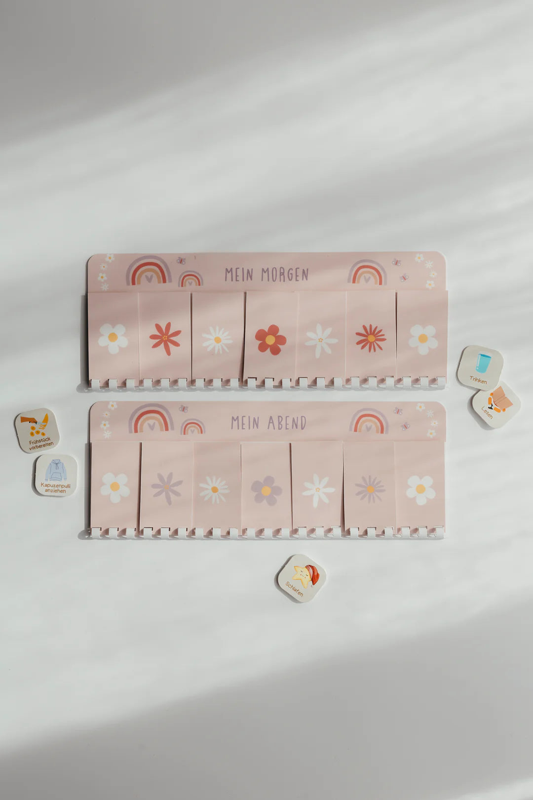 inliebekind Routineplaner inkl. Symbolkärtchen REGENBOGEN