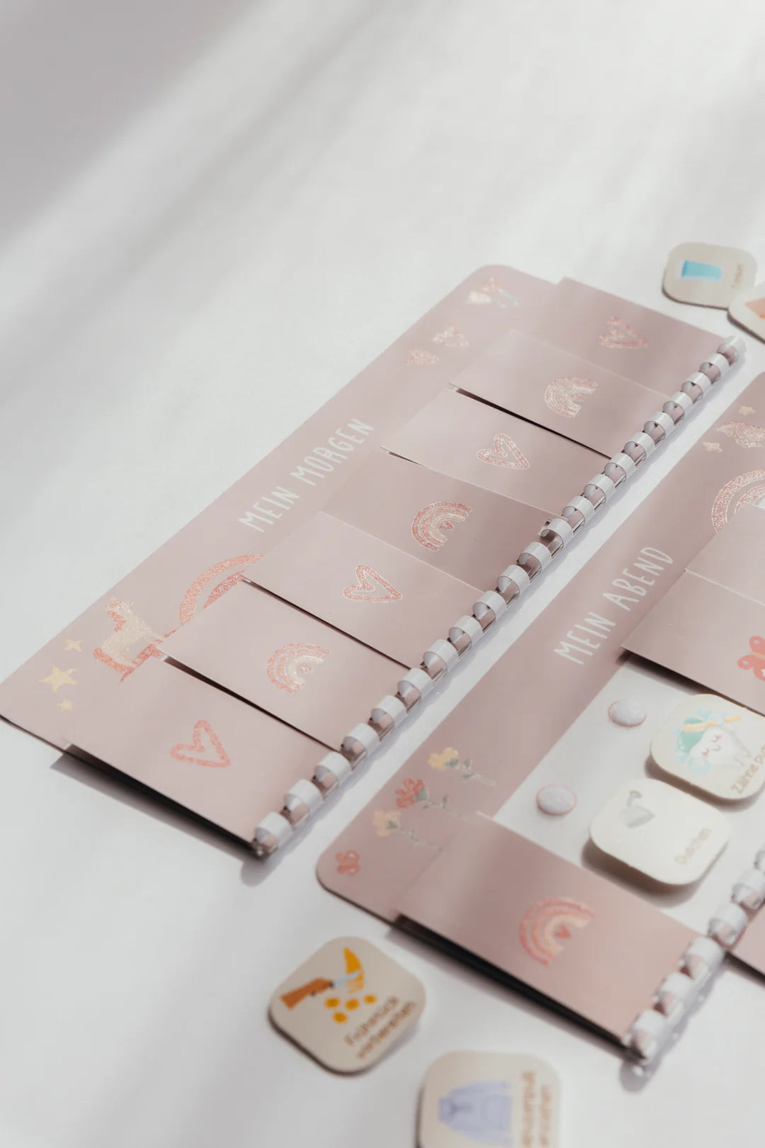 inliebekind Routineplaner inkl. Symbolkärtchen EINHORN GLITZER