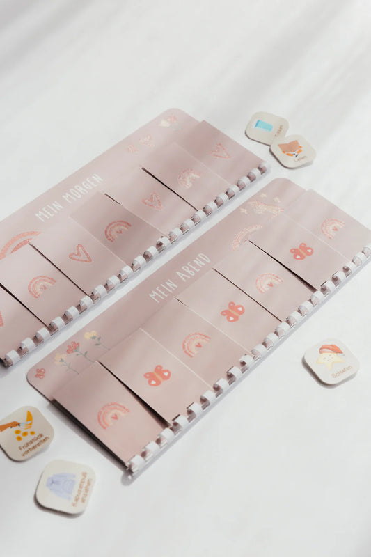 inliebekind Routineplaner inkl. Symbolkärtchen EINHORN GLITZER