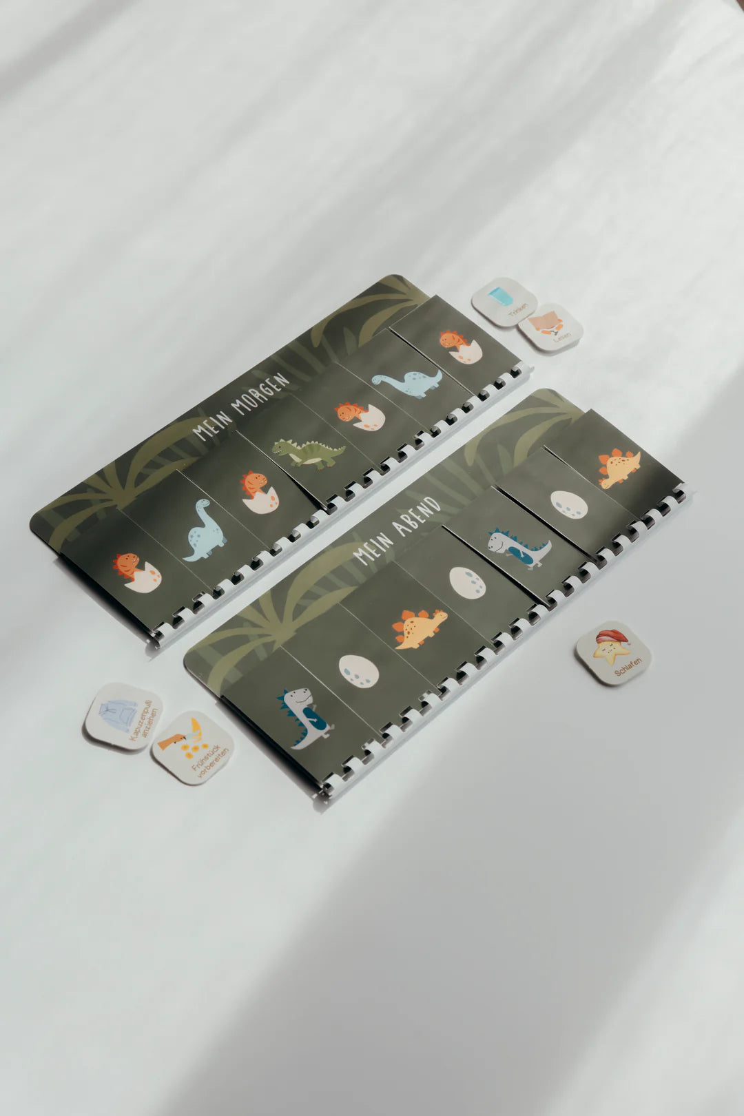 inliebekind Routineplaner inkl. Symbolkärtchen DINO