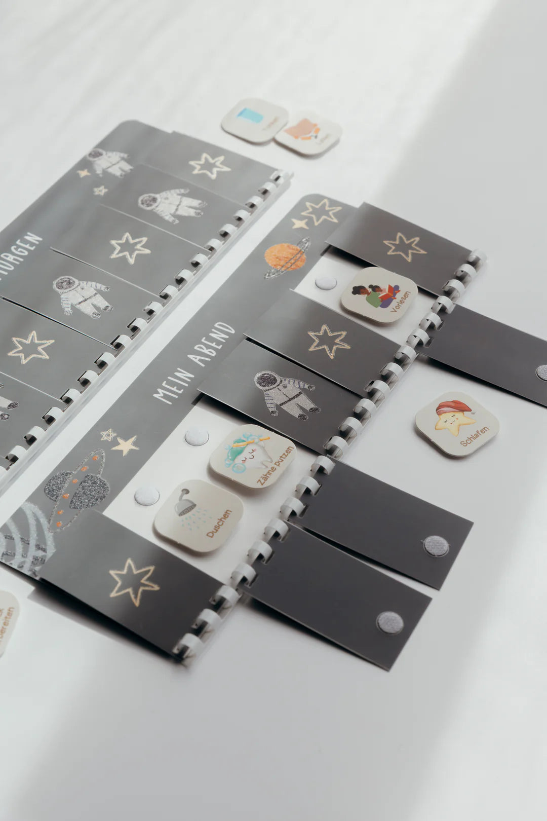 inliebekind Routineplaner inkl. Symbolkärtchen ASTRO GLITZER
