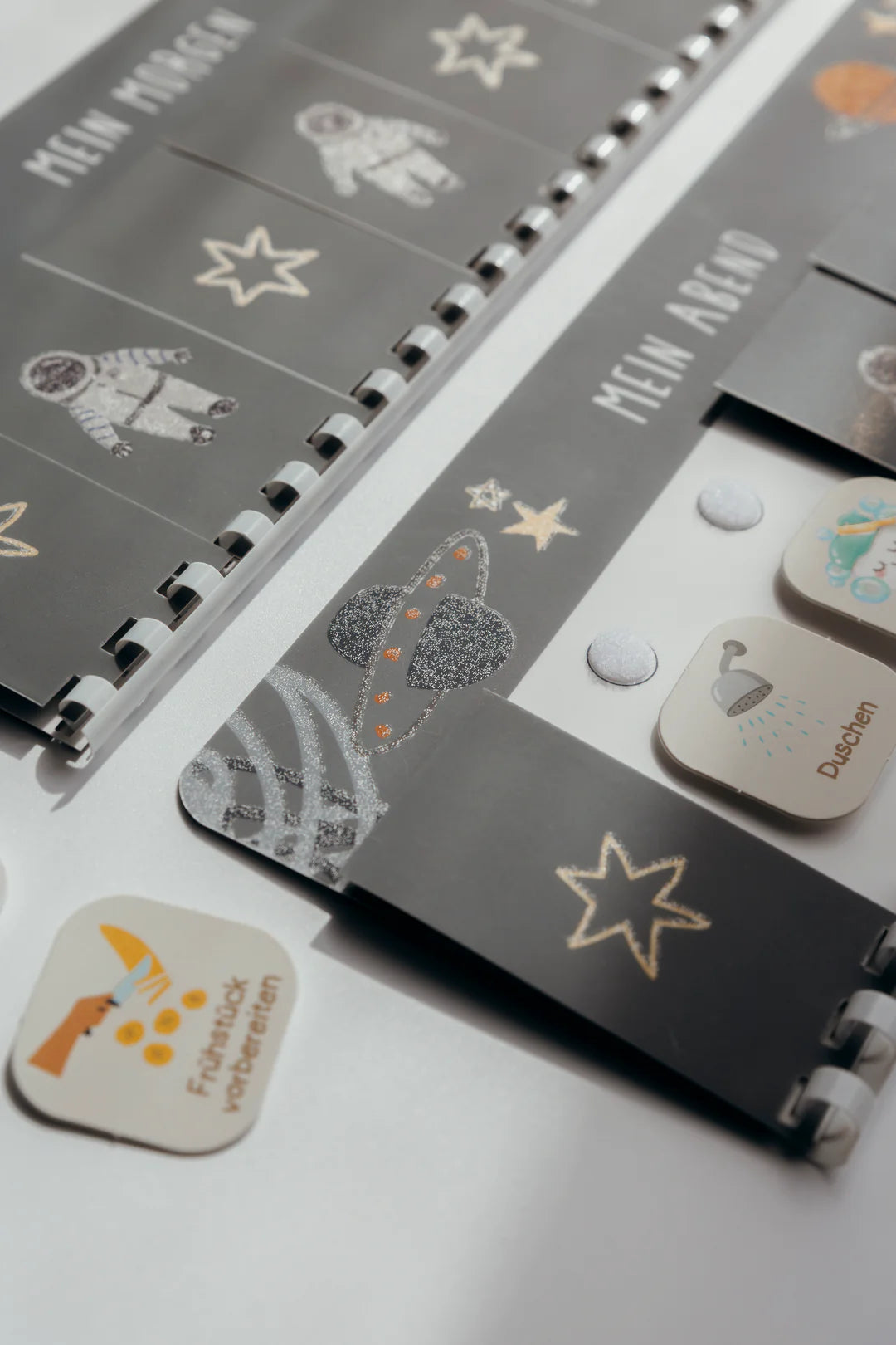 inliebekind Routineplaner inkl. Symbolkärtchen ASTRO GLITZER