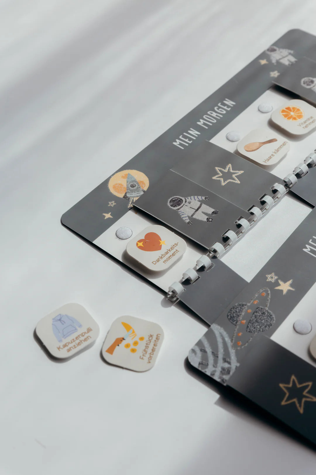 inliebekind Routineplaner inkl. Symbolkärtchen ASTRO GLITZER