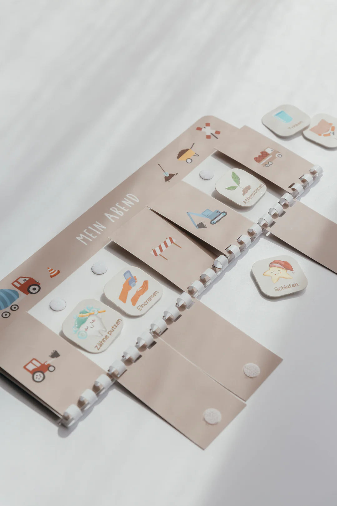 inliebekind Routineplaner inkl. Symbolkärtchen Bagger