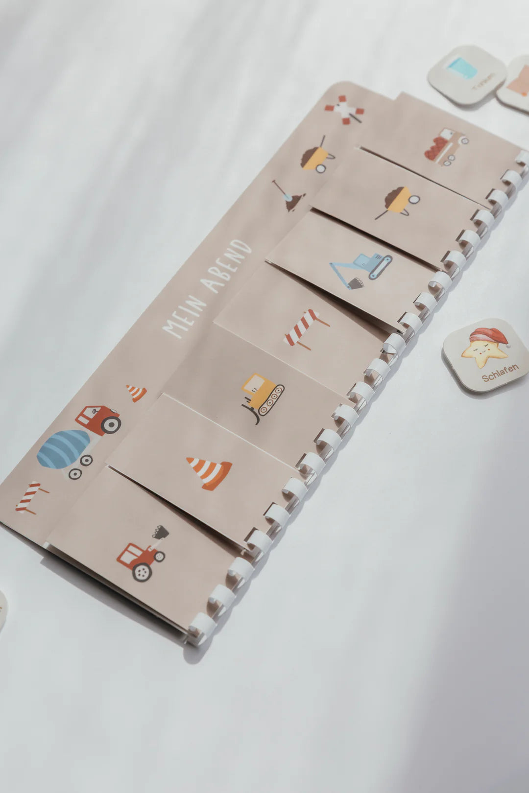 inliebekind Routineplaner inkl. Symbolkärtchen Bagger