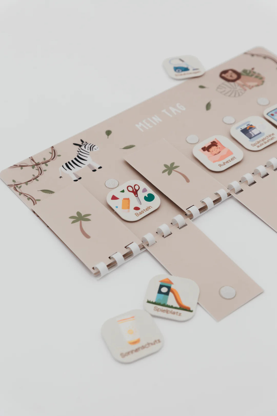 inliebekind Routineplaner inkl. Symbolkärtchen SAFARI