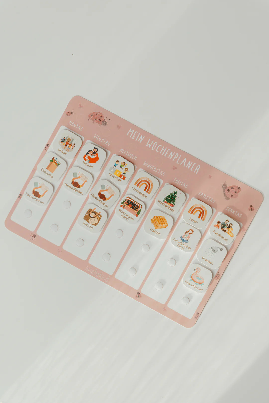 inliebekind Wochenplaner MARIENKÄFER GLITZER