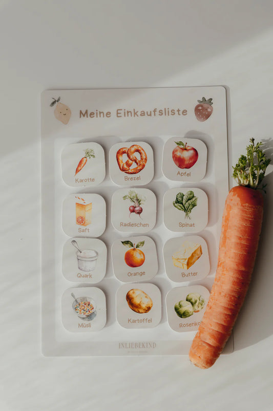 inliebekind Einkaufsliste