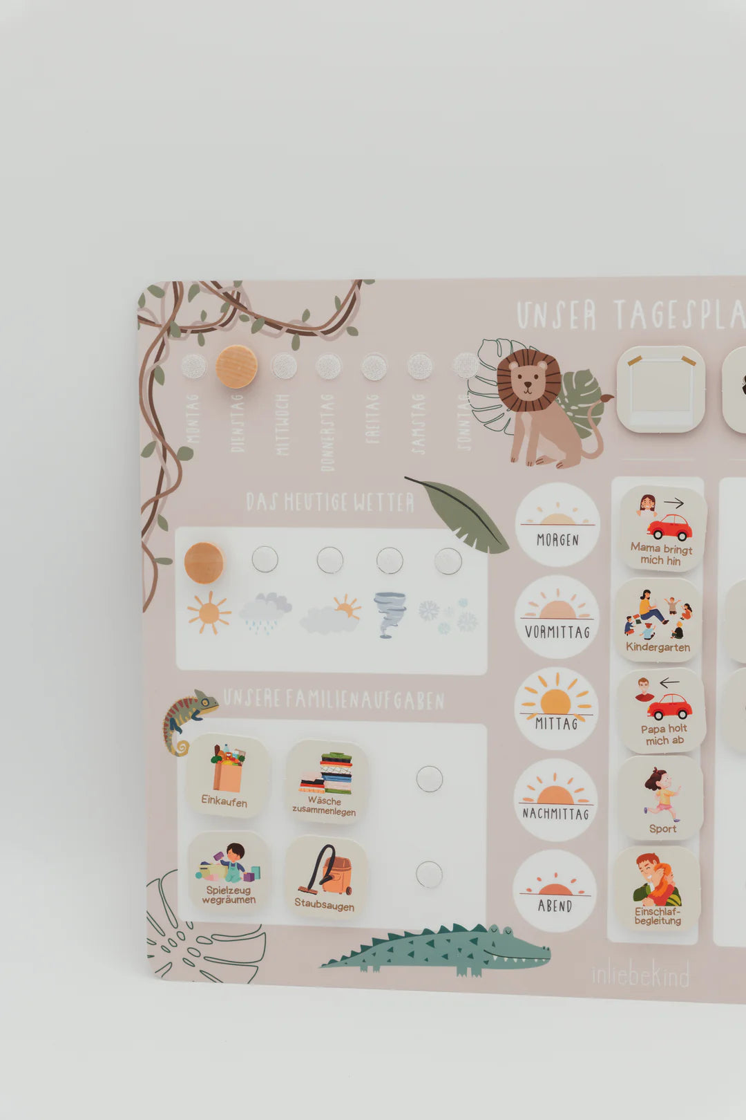inliebekind Tagesplaner/Familienplaner inkl Symbole SAFARI