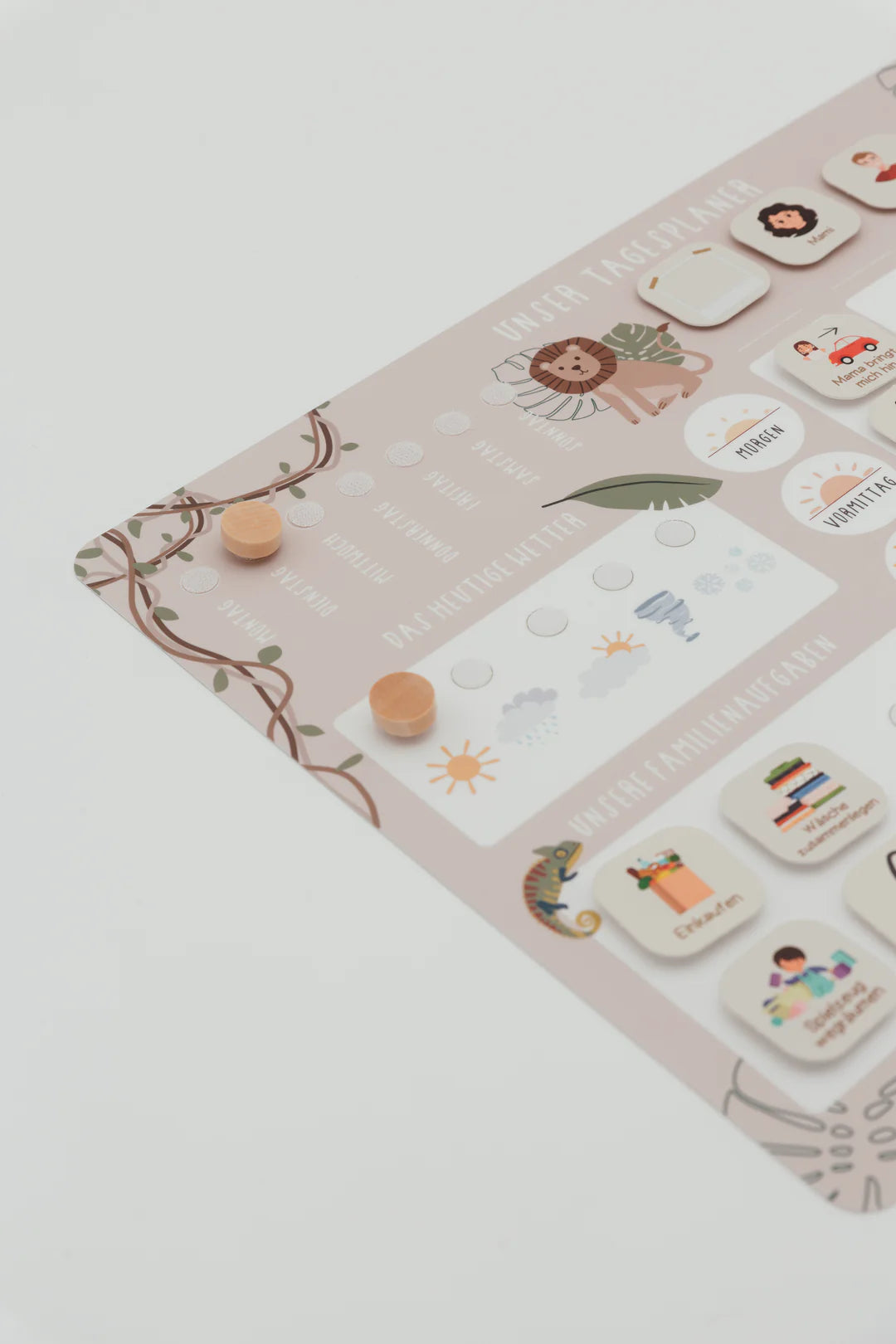 inliebekind Tagesplaner/Familienplaner inkl Symbole SAFARI