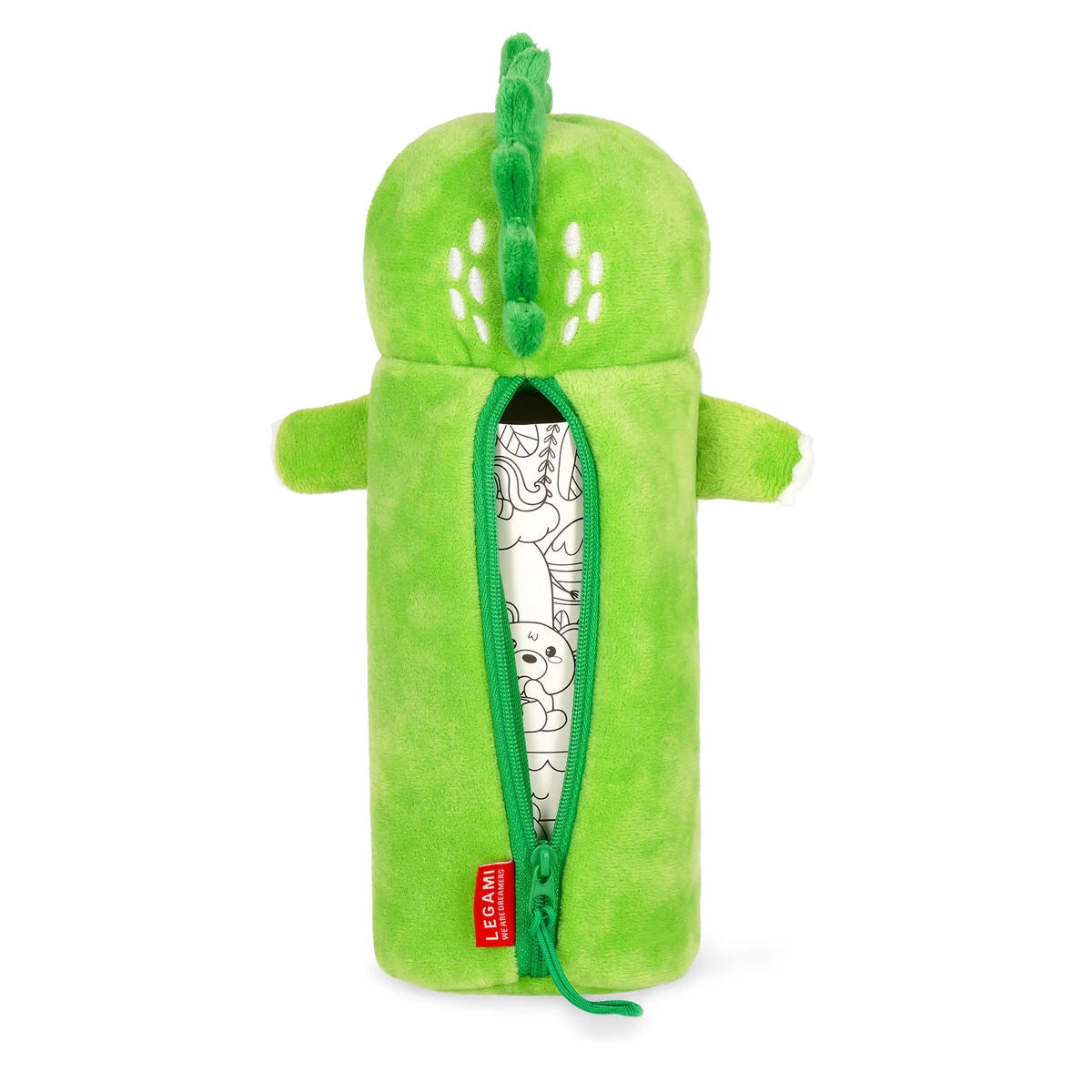 Legami Dino "Roooarr" Weiches Plüsch-Federmäppchen