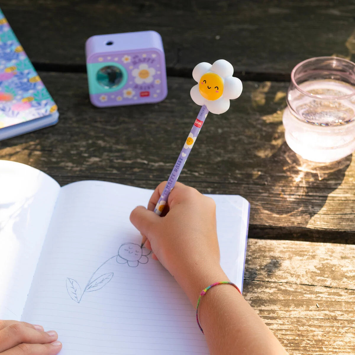 Legami Anti Stress Bleistift - Gänseblümchen Squeezies