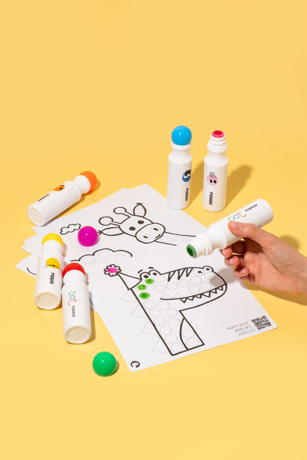 Puquu Punktmarker - 6 Farben