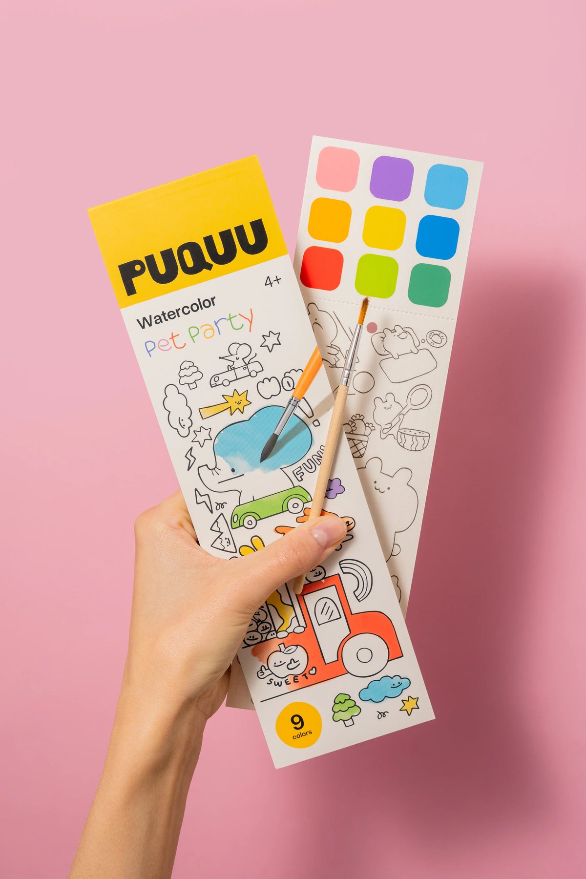 Puquu Watercolor Pet Party
