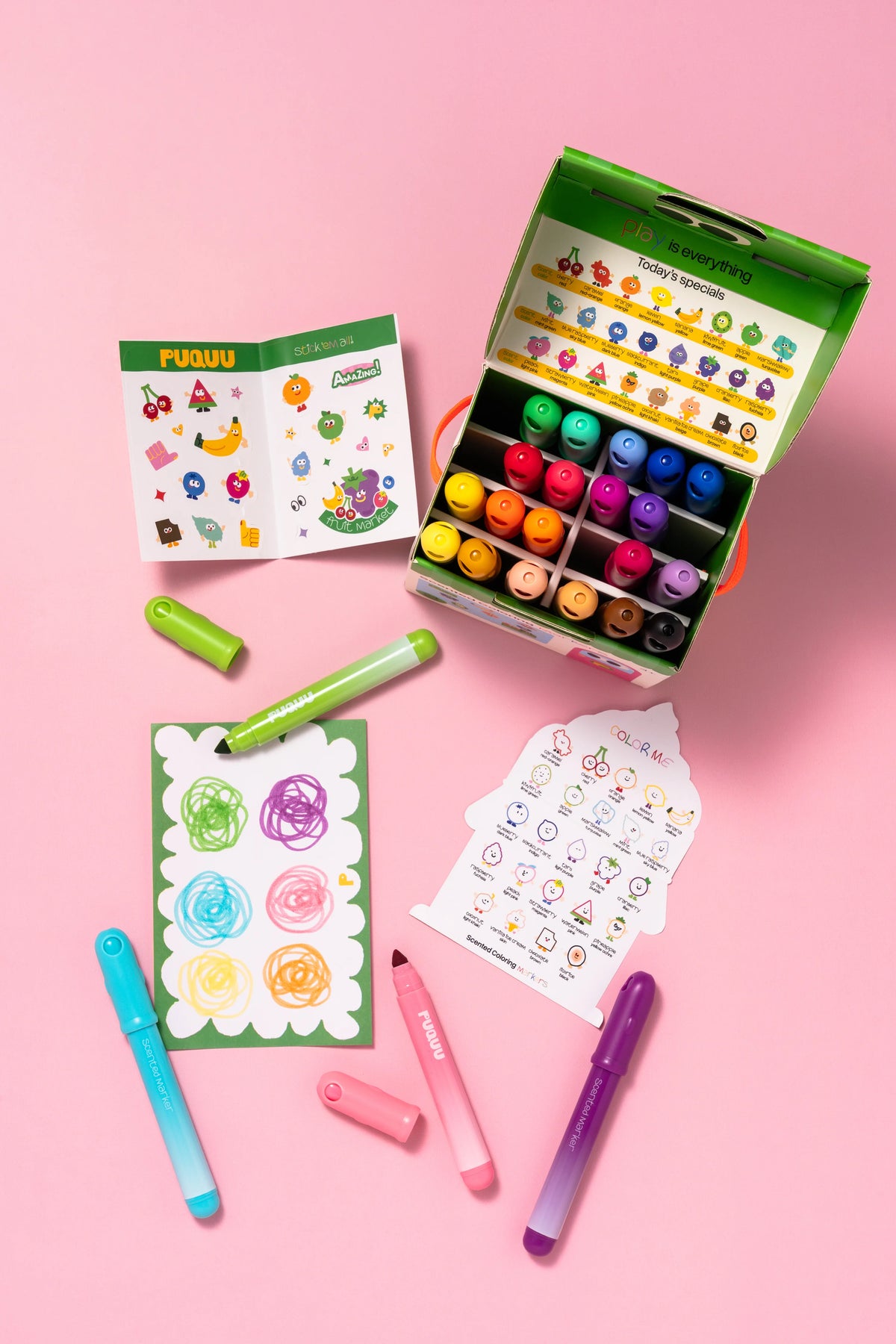 Puquu Duftende Farbmarker - 24 Farben