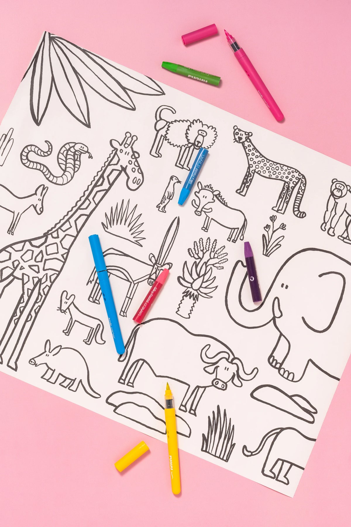 Puquu Malrolle – Stick & Draw Roll von Piotr Karski – Tiere