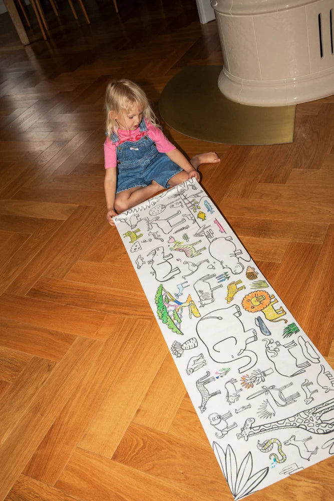 Puquu Malrolle – Stick & Draw Roll von Piotr Karski – Tiere