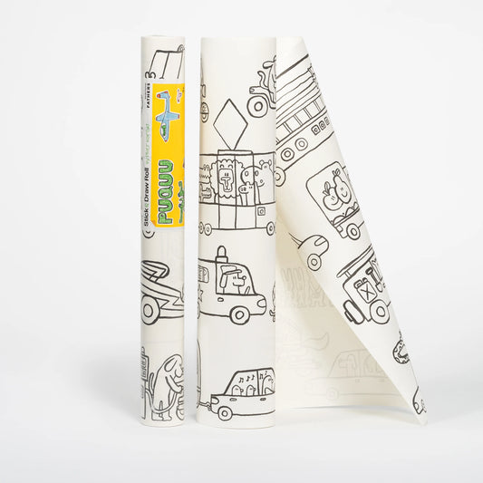 Puquu Malrolle – Stick & Draw Roll von Piotr Karski – Fahrzeuge