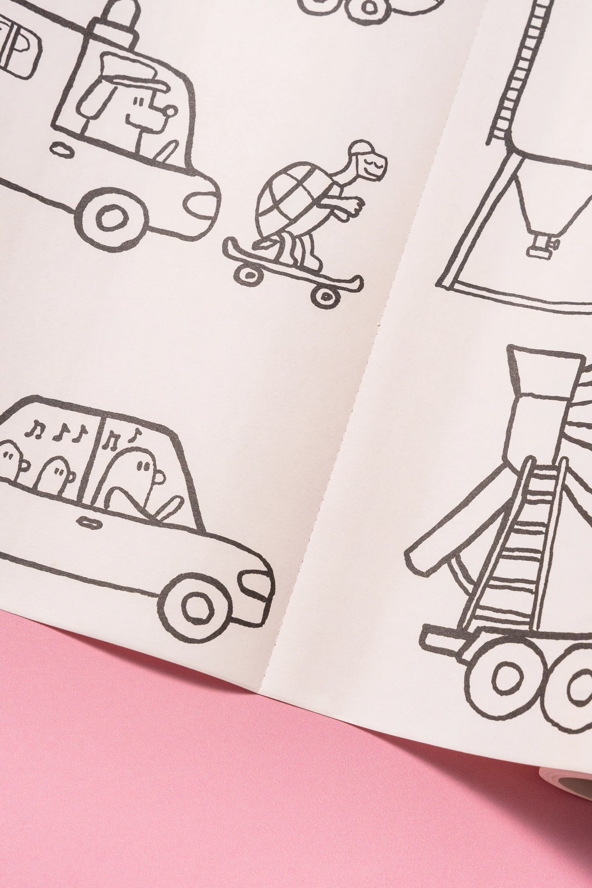 Puquu Malrolle – Stick & Draw Roll von Piotr Karski – Fahrzeuge
