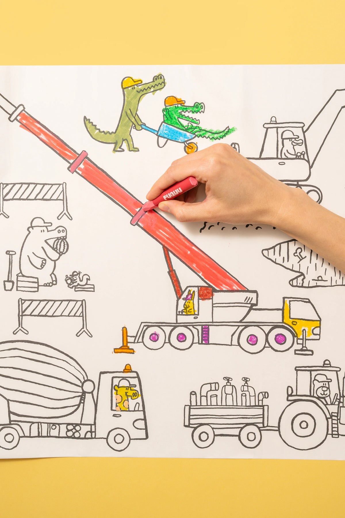 Puquu Malrolle – Stick & Draw Roll von Piotr Karski – Fahrzeuge