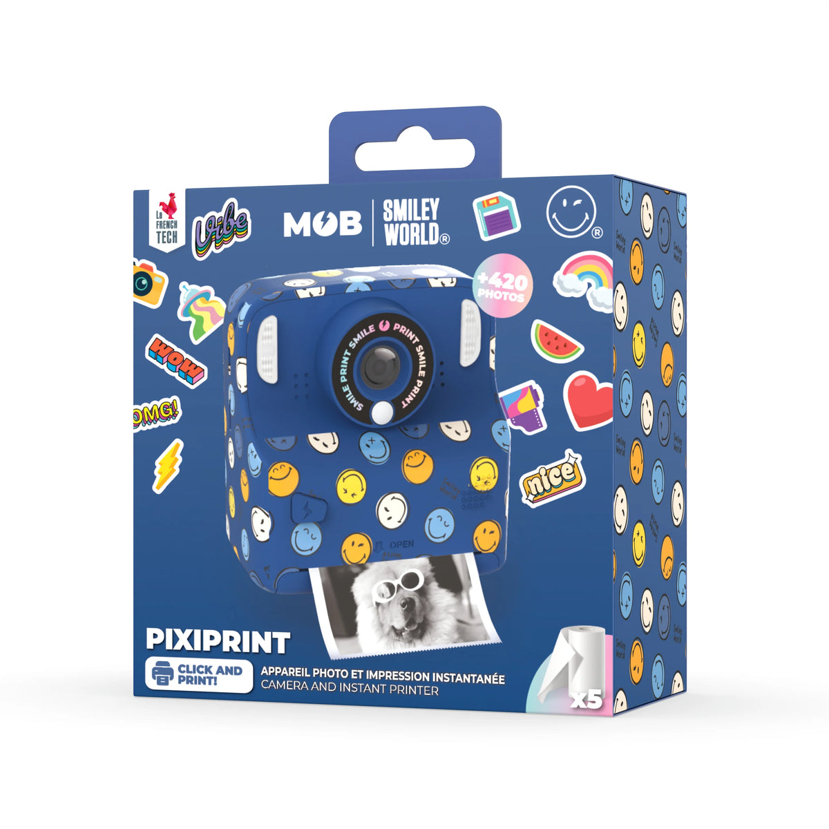 MOB Kamera PIXISMILEY - Blau