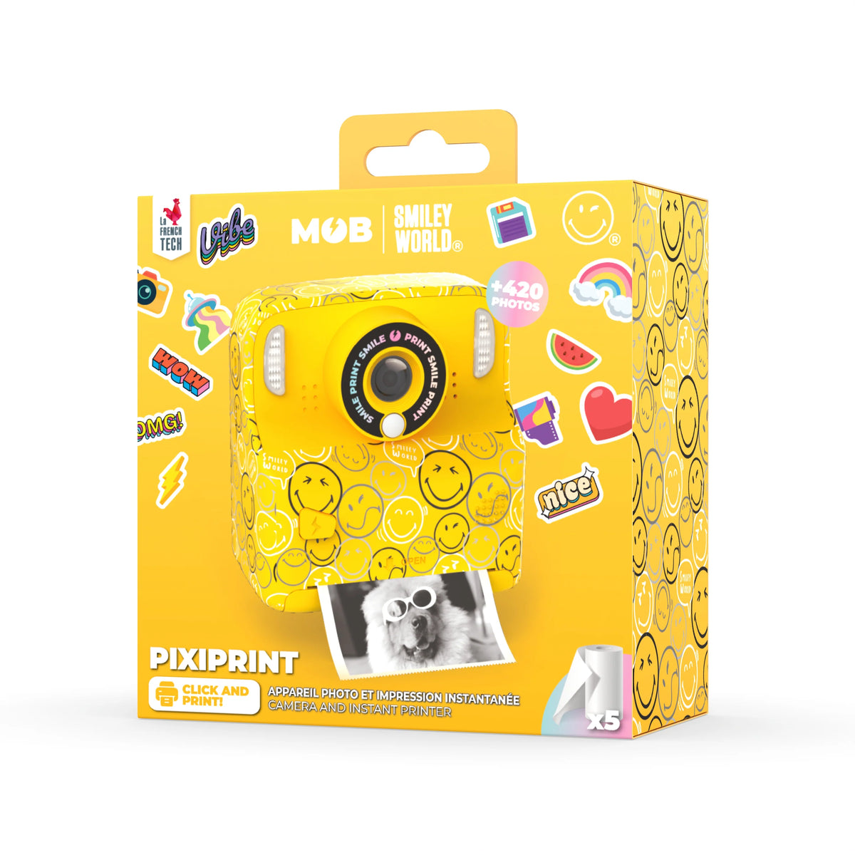 MOB Kamera PIXISMILEY - Gelb