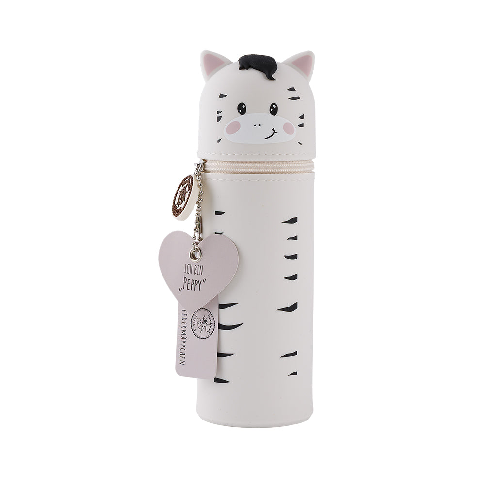 Lulubug Lustiges Tiermäppchen aus Silikon Zebra „Peppy“