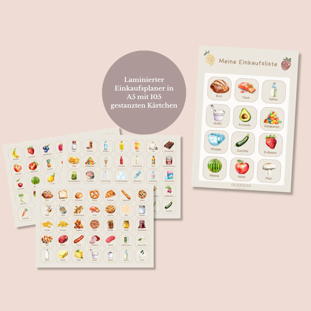inliebekind Einkaufsliste
